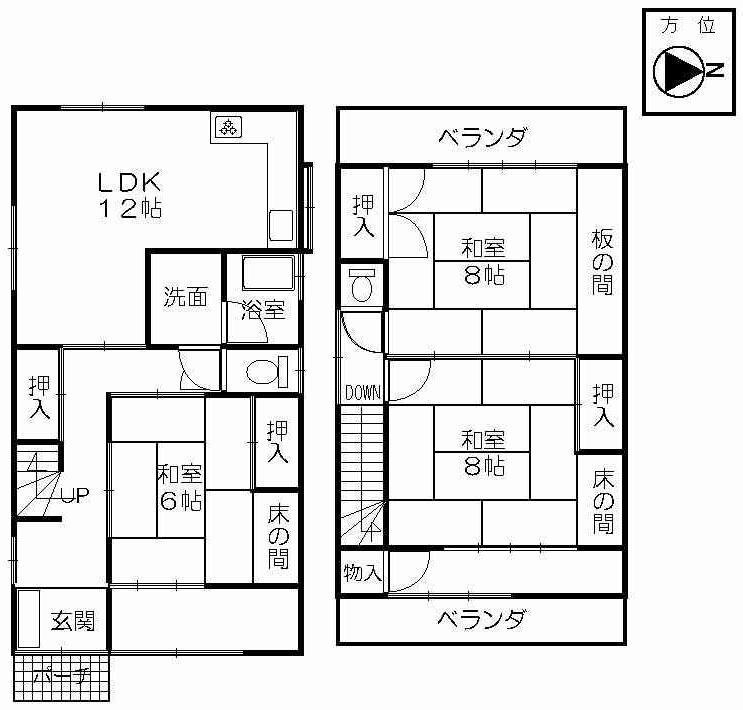 Floor plan. 14.3 million yen, 3LDK, Land area 94.08 sq m , Building area 100.18 sq m