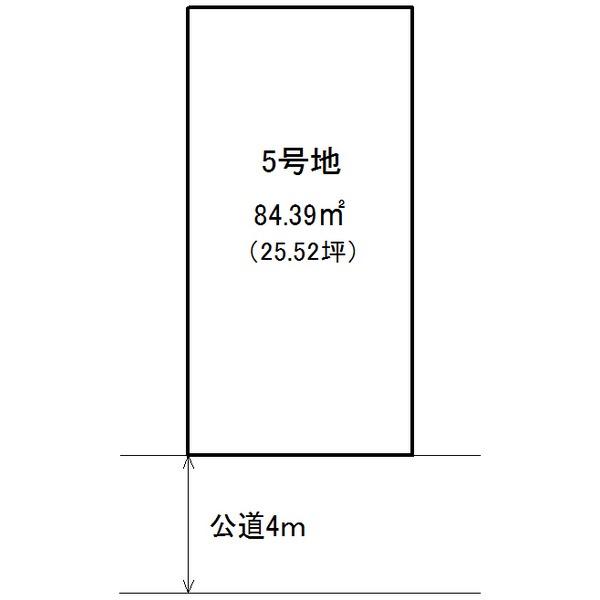 Compartment figure. Land price 15,310,000 yen, Land area 84.39 sq m