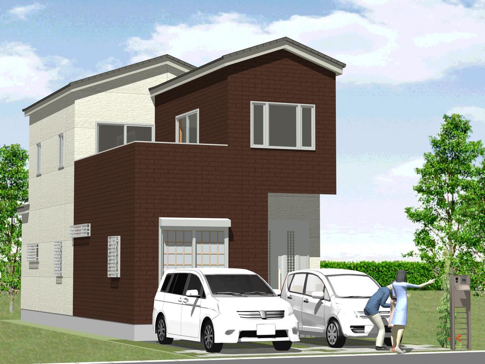 Building plan example (Perth ・ appearance). Land + building set Price: 35,800,000 yen (No. 6 place reference plan complete image) building price 15,750,000 yen, Building area 97.60 sq m