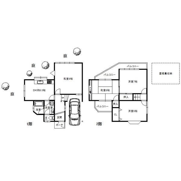 Floor plan. 11.8 million yen, 4DK, Land area 70.05 sq m , Building area 74.77 sq m