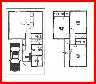 Floor plan. 23.8 million yen, 3LDK, Land area 83.53 sq m , Building area 75.34 sq m ☆ There chambers 6 quires more