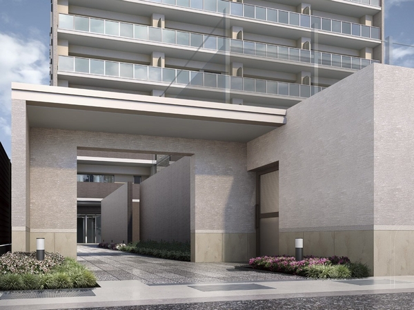 Welcome approach Rendering that nestled the imposing gate to feel the status that live here. Four Seasons taste of seasons has provided a fun Mel lush courtyard "Terrace Garden" is in between the residential building