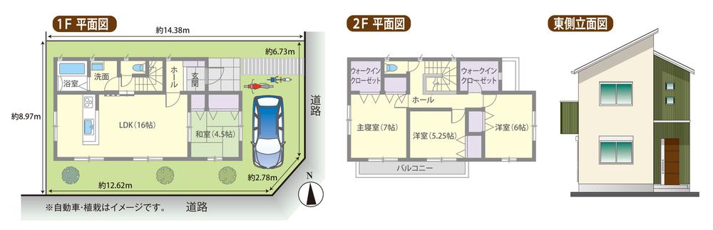 Building plan example (floor plan). Building plan example  Building price 15.9 million yen, Building area 102.68 sq m