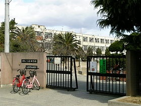 Junior high school. 800m until Yao junior high school (junior high school)