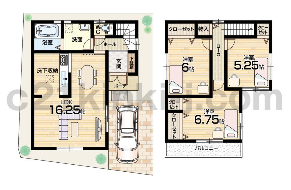 Floor plan. (No. 1 point), Price 23.8 million yen, 3LDK, Land area 77.3 sq m , Building area 79.78 sq m