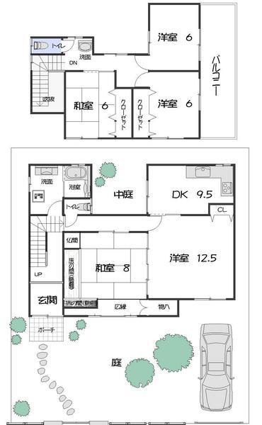 Floor plan. 31,800,000 yen, 5DK, Land area 193.04 sq m , Building area 141.26 sq m