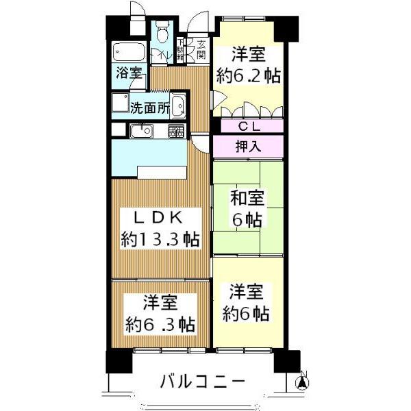 Floor plan. 4LDK, Price 10.8 million yen, Occupied area 80.38 sq m 4LDK