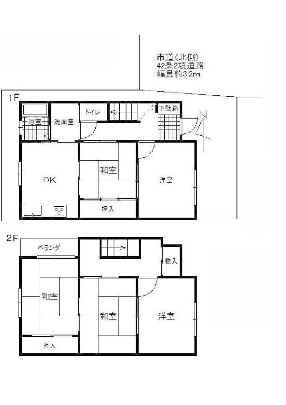 Floor plan. 7.9 million yen, 5DK, Land area 72.96 sq m , Building area 80.08 sq m