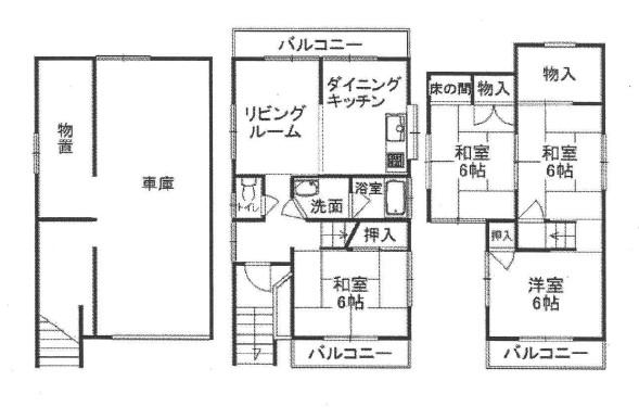 Floor plan. 9.8 million yen, 4LDK, Land area 71.04 sq m , Building area 123.81 sq m 4LDK + is a floor plan of the garage