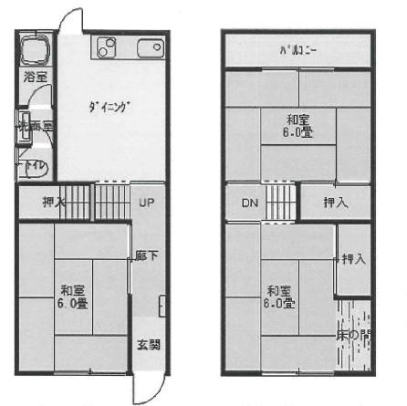 Floor plan. 5.8 million yen, 3DK, Land area 51.28 sq m , Is a floor plan of the building area 55.08 sq m 3DK