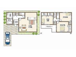 Floor plan. Price 27,800,000 yen, 3LDK, Land area 84.04 sq m , Building area 87.08 sq m