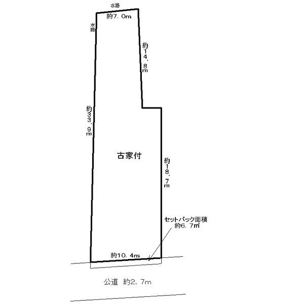 Compartment figure. Land price 29,800,000 yen, Land area 257.85 sq m