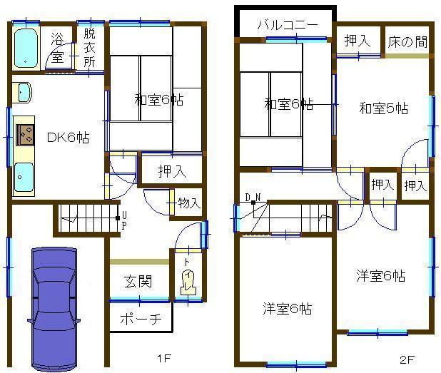Floor plan. 21.3 million yen, 4LDK, Land area 100 sq m , Building area 89.1 sq m 2013 January renovated
