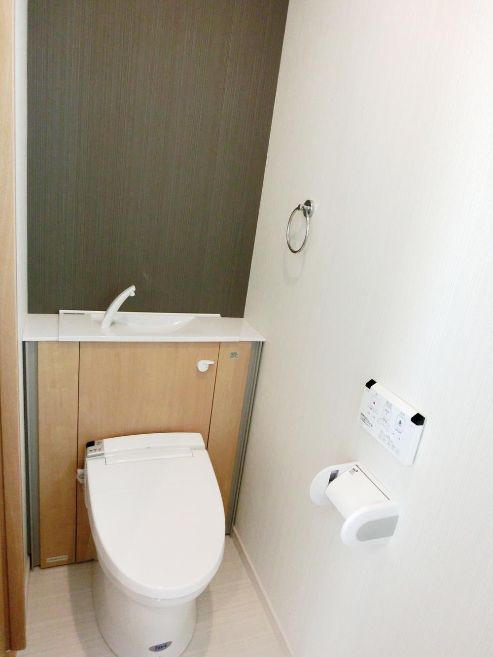 Toilet. Convenient storage with bidet