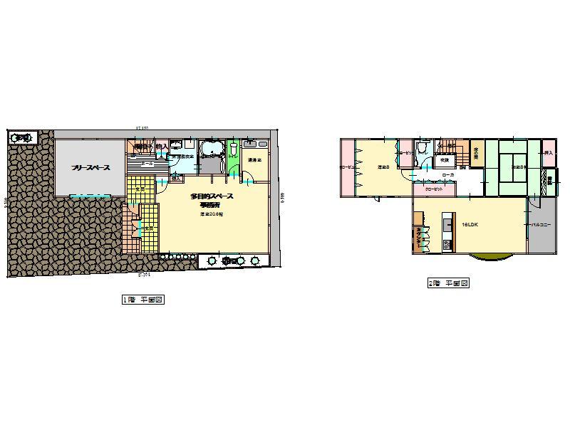 Floor plan. 36,800,000 yen, 3LDK, Land area 156.15 sq m , Building area 153.92 sq m