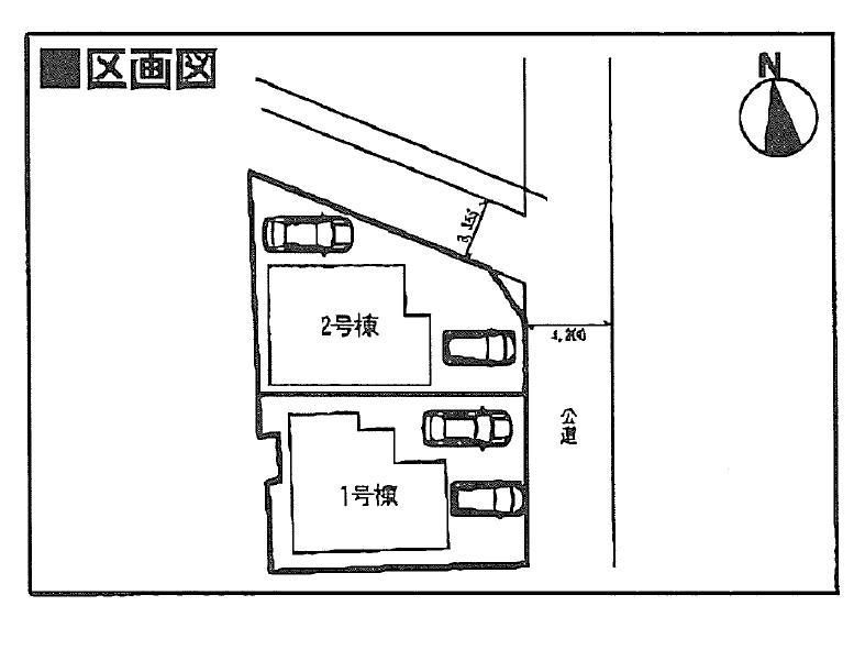 Compartment figure. 26.5 million yen, 4LDK, Land area 125.32 sq m , 2 compartment of building area 94.77 sq m spacious grounds