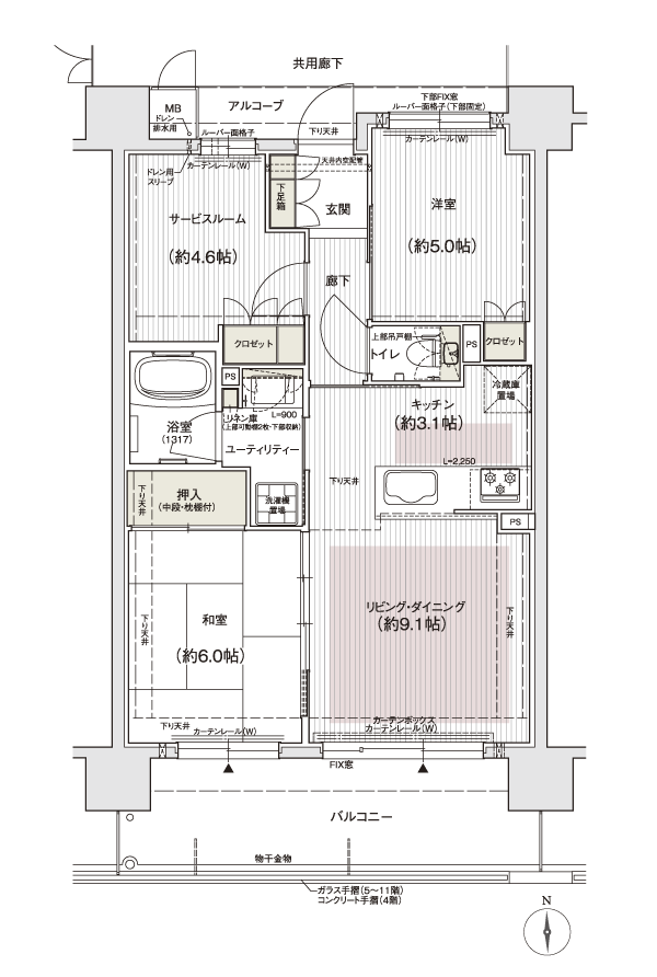 Floor: 2LDK + S, the occupied area: 60.05 sq m, Price: 27,451,000 yen ・ 28,171,000 yen