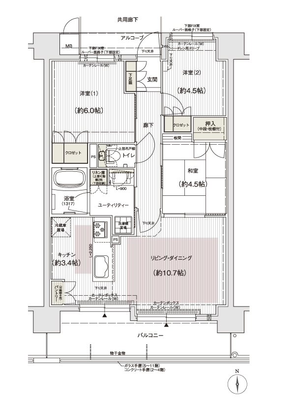 Floor: 3LDK, occupied area: 65.22 sq m, Price: 29,595,000 yen