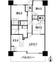 Floor: 3LDK, occupied area: 65.22 sq m, Price: 29,595,000 yen