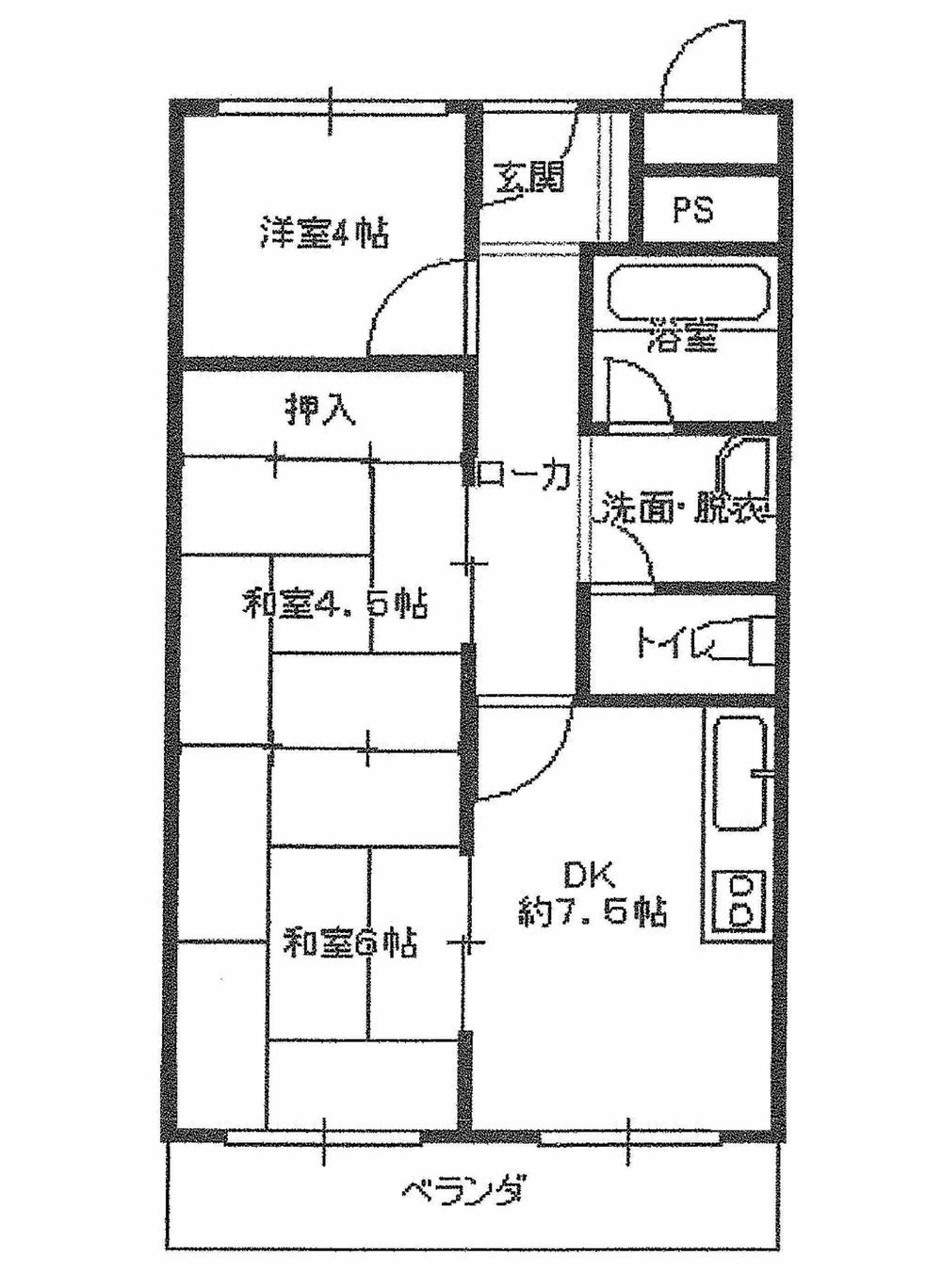 Floor plan. 3DK, Price 8.8 million yen, Occupied area 51.84 sq m , Balcony area 5.94 sq m ◇ completely renovated ・ Immediate Available ◇ Pets Allowed