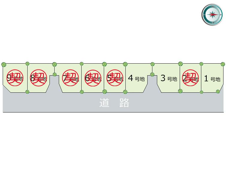 The entire compartment Figure. Yao City heights cho 5-chome Newly built single-family houses