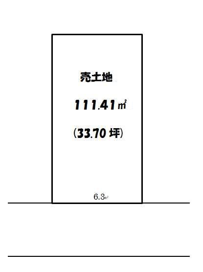 Compartment figure. Land price 15 million yen, Land area 111.41 sq m