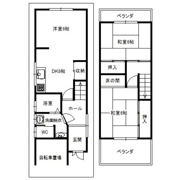 Floor plan. 8.5 million yen, 3DK, Land area 59.04 sq m , Building area 70.13 sq m