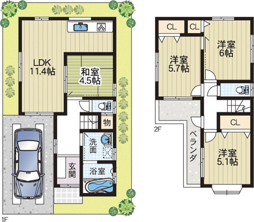 Floor plan. (No. 15 locations), Price 31,800,000 yen, 4LDK, Land area 70.25 sq m , Building area 78.82 sq m