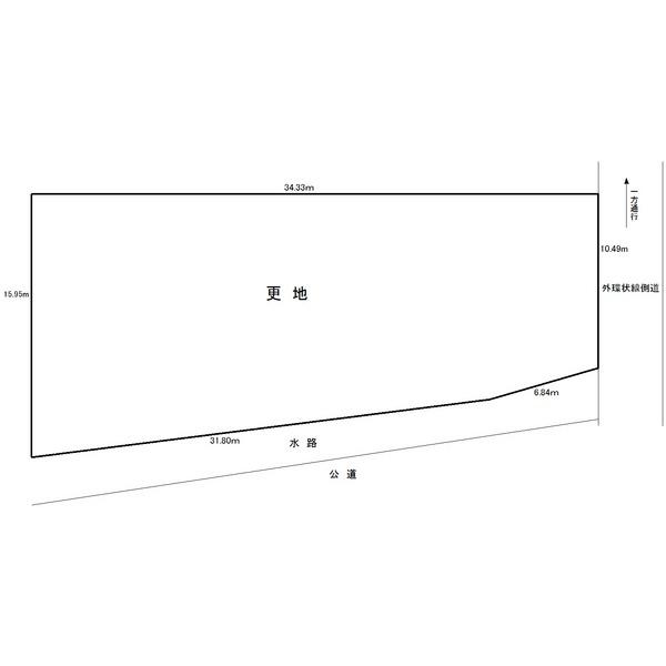 Compartment figure. Land price 48 million yen, Siemens to land area 509.09 sq m outside the ring line side road. 