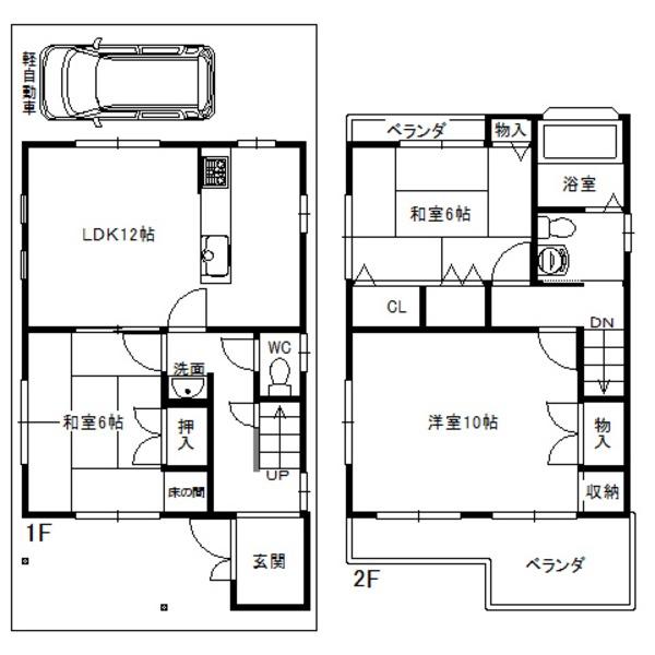 Floor plan. 19,800,000 yen, 3LDK, Land area 70.19 sq m , Building area 82.08 sq m