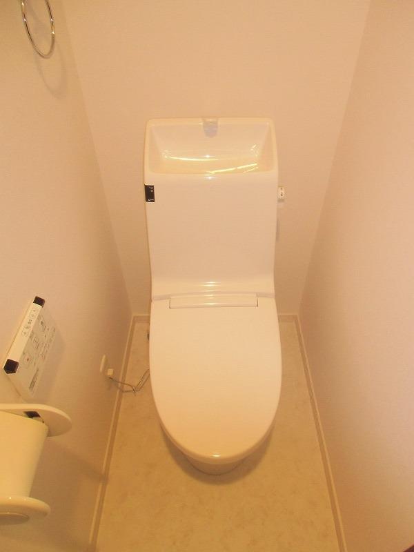 Toilet. Standard established a warm water washing toilet seat