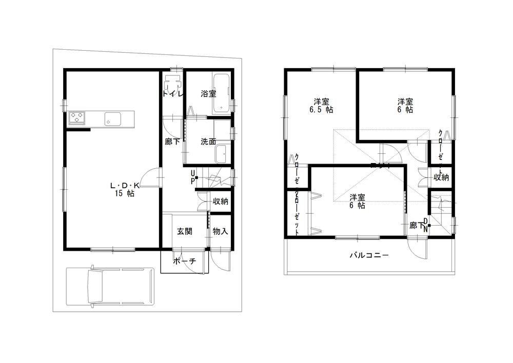Floor plan. 21.9 million yen, 3LDK, Land area 72.48 sq m , Building area 82.22 sq m