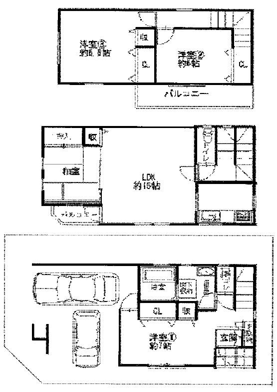 Floor plan. 25,800,000 yen, 4LDK, Land area 67.94 sq m , Building area 101.39 sq m