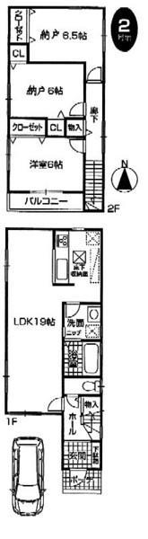 Floor plan. 25,800,000 yen, 3LDK, Land area 85.9 sq m , Building area 86.67 sq m
