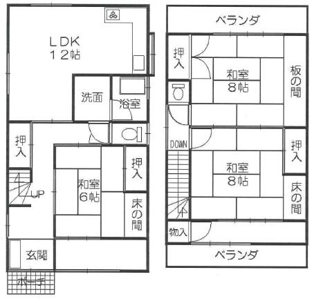 Floor plan. 14.3 million yen, 3LDK, Land area 94.08 sq m , Is a floor plan of the building area 100.18 sq m 2-story 3LDK