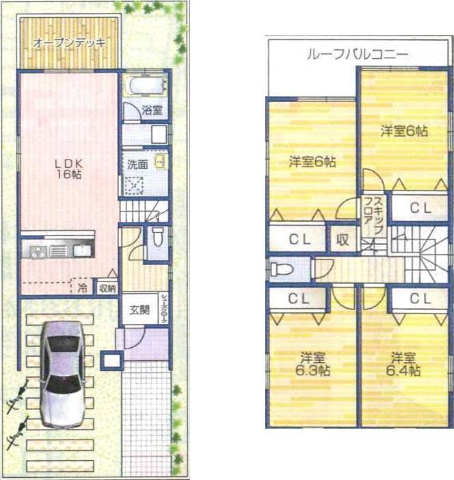 Floor plan. 31,800,000 yen, 4LDK, Land area 92.8 sq m , Building area 108.05 sq m floor plan drawings It can be changed