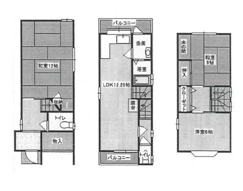 Floor plan. 7.7 million yen, 3LDK, Land area 57.94 sq m , Is a floor plan of the building area 93.77 sq m 3LDK