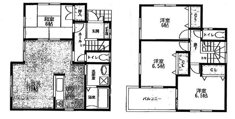 Floor plan. 24,800,000 yen, 4LDK, Land area 98.63 sq m , Is a floor plan of the building area 94.77 sq m 2-story 4LDK