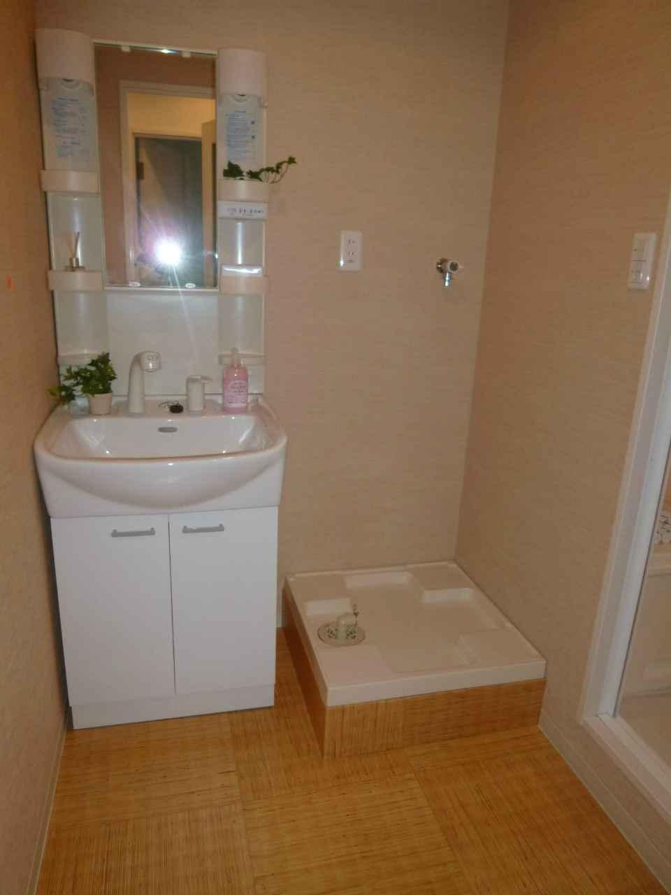 Wash basin, toilet. Washroom renovated ・ Washing pan-conditioned