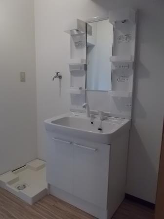 Wash basin, toilet. It has been replaced with washstand new
