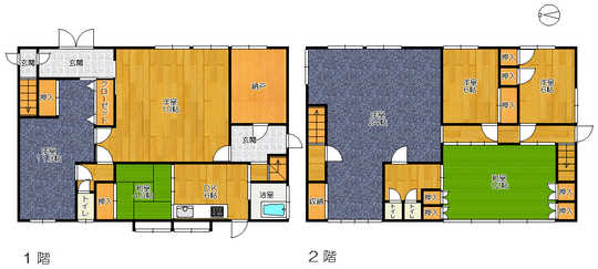 Floor plan. 11.5 million yen, 7DK, Land area 231.23 sq m , Building area 231.14 sq m