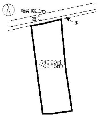 Compartment figure. Land price 3,631,000 yen, Land area 343 sq m