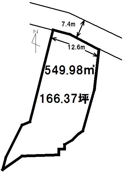 Compartment figure. Land price 27.5 million yen, Land area 549.98 sq m