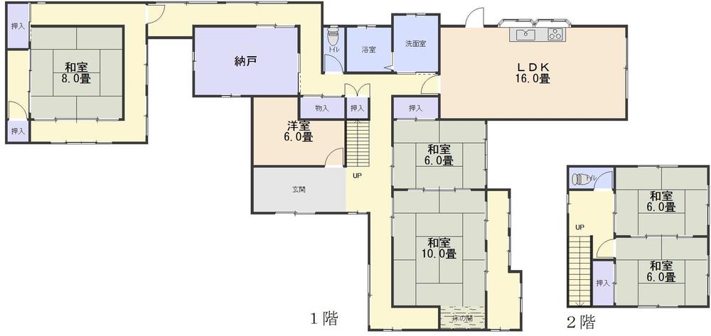 Floor plan. 17.5 million yen, 5LDK, Land area 1,506.4 sq m , Building area 200.94 sq m