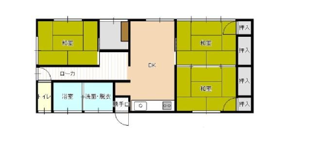 Floor plan. 15 million yen, 3LDK, Land area 640.49 sq m , Building area 64.59 sq m