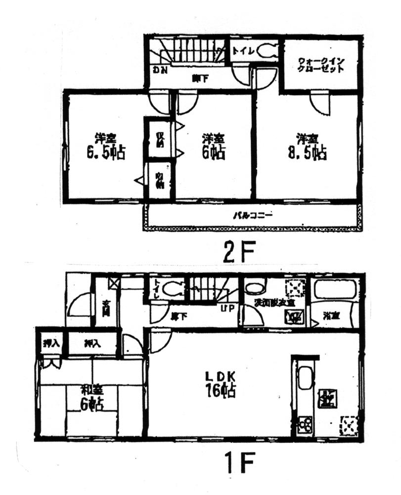 Floor plan. 17,980,000 yen, 4LDK + S (storeroom), Land area 166.64 sq m , Building area 105.99 sq m