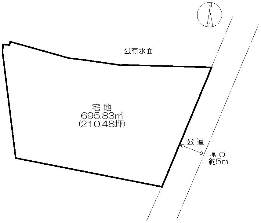 Compartment figure. Land price 10 million yen, Land area 695.83 sq m