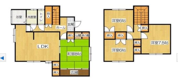 Floor plan. 14.8 million yen, 4LDK, Land area 183.01 sq m , Building area 112.76 sq m