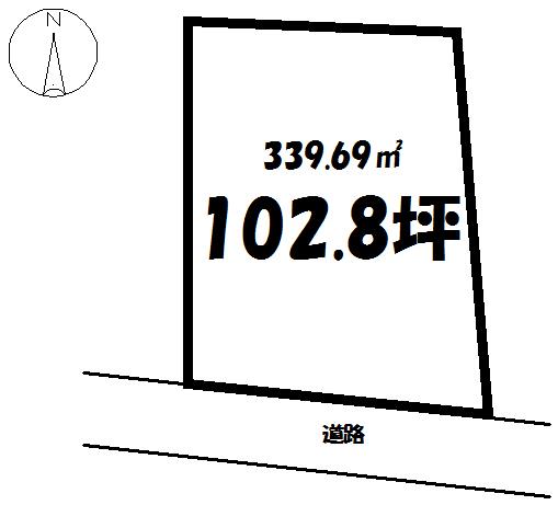Compartment figure. Land price 19,520,000 yen, Land area 339.69 sq m