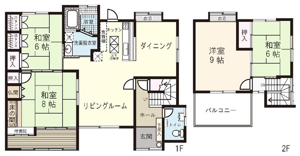 Floor plan. 16.3 million yen, 4LDK, Land area 383 sq m , Building area 119.44 sq m